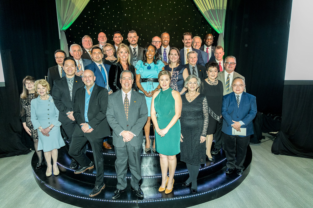 Group photo at the 2022 UT Dallas Awards Gala