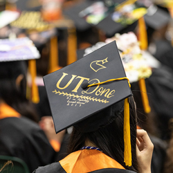 Spring Commencement Goes Full Circle with New Ceremony. Image of mortar board.