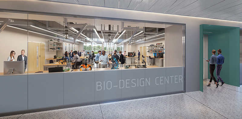 Rendering of the Bio Design Center